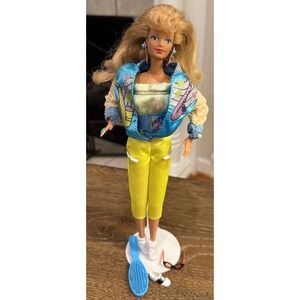 Vintage 1980's/1990's Bopsy Barbie Doll with Socks Jewelry Brush Midge‎ Face